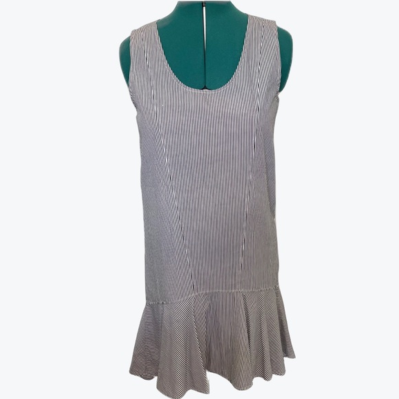 Jenni Kane Striped Mini Dress, Medium - Picture 3 of 12